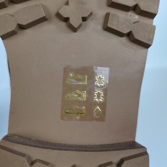 MADEWELL The Clair Lace-Up Boot Leather English Saddle Brown Lug Sole Women's 7 - Picture 8 of 9